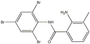 2-amino-3-methyl-N-(2,4,6-tribromophenyl)benzamide 结构式