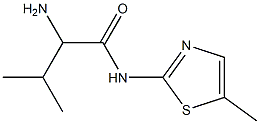 2-amino-3-methyl-N-(5-methyl-1,3-thiazol-2-yl)butanamide 结构式