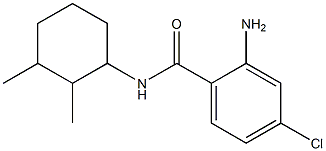 2-amino-4-chloro-N-(2,3-dimethylcyclohexyl)benzamide 结构式