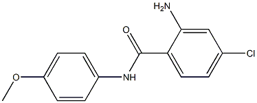 2-amino-4-chloro-N-(4-methoxyphenyl)benzamide 结构式