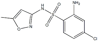 2-amino-4-chloro-N-(5-methyl-1,2-oxazol-3-yl)benzene-1-sulfonamide 结构式