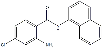 2-amino-4-chloro-N-(naphthalen-1-yl)benzamide 结构式
