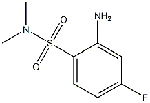 2-amino-4-fluoro-N,N-dimethylbenzene-1-sulfonamide 结构式