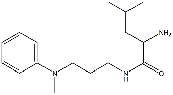 2-amino-4-methyl-N-{3-[methyl(phenyl)amino]propyl}pentanamide 结构式