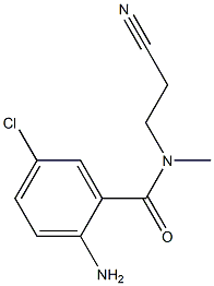 2-amino-5-chloro-N-(2-cyanoethyl)-N-methylbenzamide 结构式