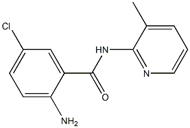 2-amino-5-chloro-N-(3-methylpyridin-2-yl)benzamide 结构式