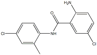 2-amino-5-chloro-N-(4-chloro-2-methylphenyl)benzamide 结构式