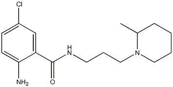 2-amino-5-chloro-N-[3-(2-methylpiperidin-1-yl)propyl]benzamide 结构式