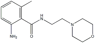 2-amino-6-methyl-N-(2-morpholin-4-ylethyl)benzamide 结构式