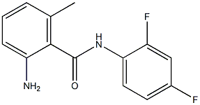 2-amino-N-(2,4-difluorophenyl)-6-methylbenzamide 结构式