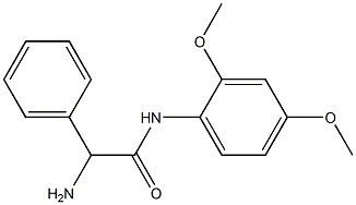 2-amino-N-(2,4-dimethoxyphenyl)-2-phenylacetamide 结构式