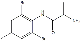 2-amino-N-(2,6-dibromo-4-methylphenyl)propanamide 结构式