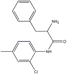 2-amino-N-(2-chloro-4-methylphenyl)-3-phenylpropanamide 结构式