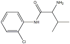 2-amino-N-(2-chlorophenyl)-3-methylbutanamide 结构式