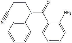 2-amino-N-(2-cyanoethyl)-N-phenylbenzamide 结构式