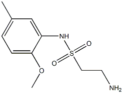 2-amino-N-(2-methoxy-5-methylphenyl)ethane-1-sulfonamide 结构式