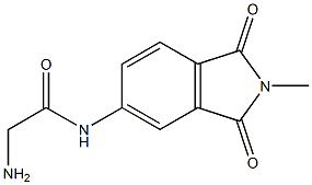 2-amino-N-(2-methyl-1,3-dioxo-2,3-dihydro-1H-isoindol-5-yl)acetamide 结构式