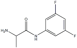 2-amino-N-(3,5-difluorophenyl)propanamide 结构式