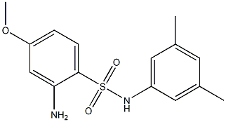 2-amino-N-(3,5-dimethylphenyl)-4-methoxybenzene-1-sulfonamide 结构式