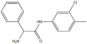 2-amino-N-(3-chloro-4-methylphenyl)-2-phenylacetamide 结构式