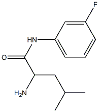 2-amino-N-(3-fluorophenyl)-4-methylpentanamide 结构式