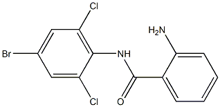 2-amino-N-(4-bromo-2,6-dichlorophenyl)benzamide 结构式