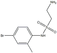 2-amino-N-(4-bromo-2-methylphenyl)ethane-1-sulfonamide 结构式