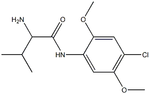 2-amino-N-(4-chloro-2,5-dimethoxyphenyl)-3-methylbutanamide 结构式