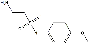 2-amino-N-(4-ethoxyphenyl)ethane-1-sulfonamide 结构式
