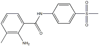 2-amino-N-(4-methanesulfonylphenyl)-3-methylbenzamide 结构式