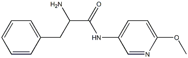 2-amino-N-(6-methoxypyridin-3-yl)-3-phenylpropanamide 结构式