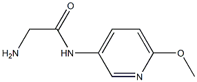 2-amino-N-(6-methoxypyridin-3-yl)acetamide 结构式