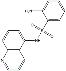 2-amino-N-(quinolin-5-yl)benzene-1-sulfonamide 结构式