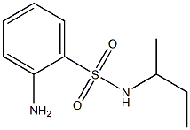 2-amino-N-(sec-butyl)benzenesulfonamide 结构式