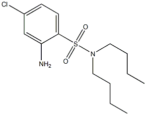 2-amino-N,N-dibutyl-4-chlorobenzene-1-sulfonamide 结构式