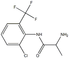 2-amino-N-[2-chloro-6-(trifluoromethyl)phenyl]propanamide 结构式