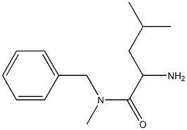 2-amino-N-benzyl-N,4-dimethylpentanamide 结构式