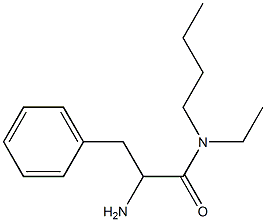 2-amino-N-butyl-N-ethyl-3-phenylpropanamide 结构式