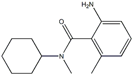 2-amino-N-cyclohexyl-N,6-dimethylbenzamide 结构式