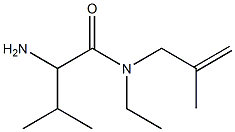 2-amino-N-ethyl-3-methyl-N-(2-methylprop-2-enyl)butanamide 结构式