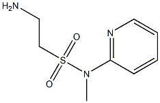 2-amino-N-methyl-N-(pyridin-2-yl)ethane-1-sulfonamide 结构式