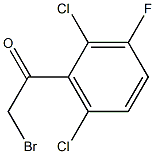 2-bromo-1-(2,6-dichloro-3-fluorophenyl)ethan-1-one 结构式