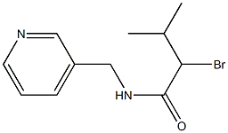 2-bromo-3-methyl-N-(pyridin-3-ylmethyl)butanamide 结构式