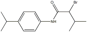 2-bromo-3-methyl-N-[4-(propan-2-yl)phenyl]butanamide 结构式