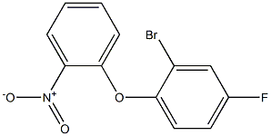 2-bromo-4-fluoro-1-(2-nitrophenoxy)benzene 结构式