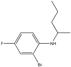 2-bromo-4-fluoro-N-(pentan-2-yl)aniline 结构式