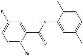 2-bromo-N-(2,5-dimethylphenyl)-5-fluorobenzamide 结构式