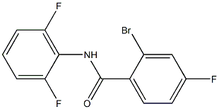 2-bromo-N-(2,6-difluorophenyl)-4-fluorobenzamide 结构式