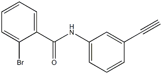 2-bromo-N-(3-ethynylphenyl)benzamide 结构式