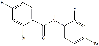2-bromo-N-(4-bromo-2-fluorophenyl)-4-fluorobenzamide 结构式